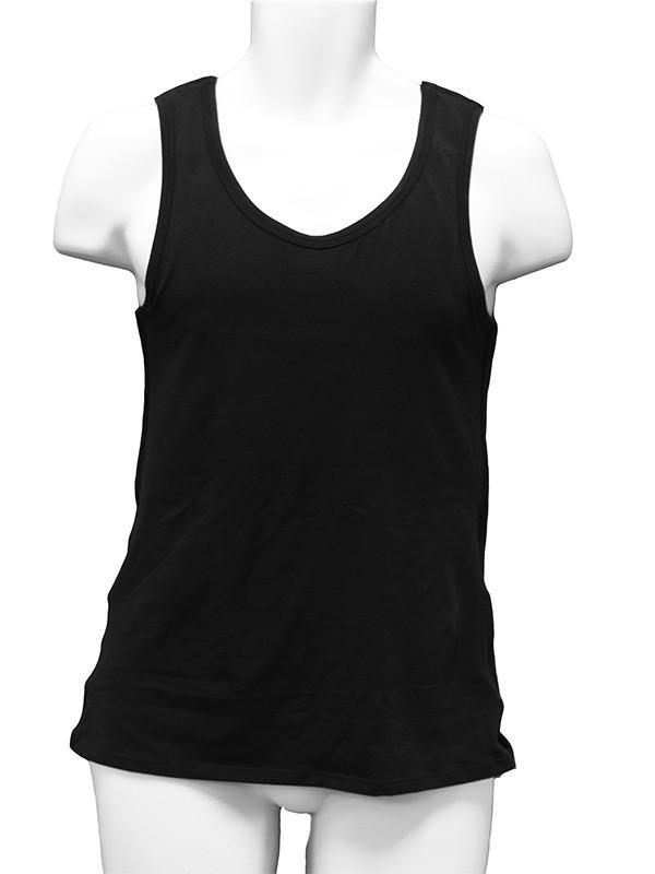 Underworks The Cotton Lined Power Chest Binder Compression Tank - Black - XS